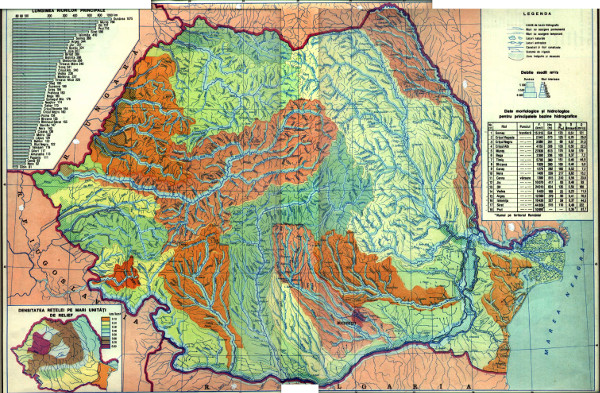 Reteaua Hidrografica - Romania